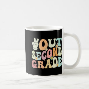 Taza De Café Segundo Grado Retro Groovy El Último Día De La Esc