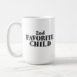 Taza De Café Segundo hijo favorito divertido hermano hermana hi