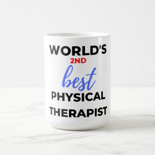 Taza De Café Segundo mejor terapismo físico del mundo 2
