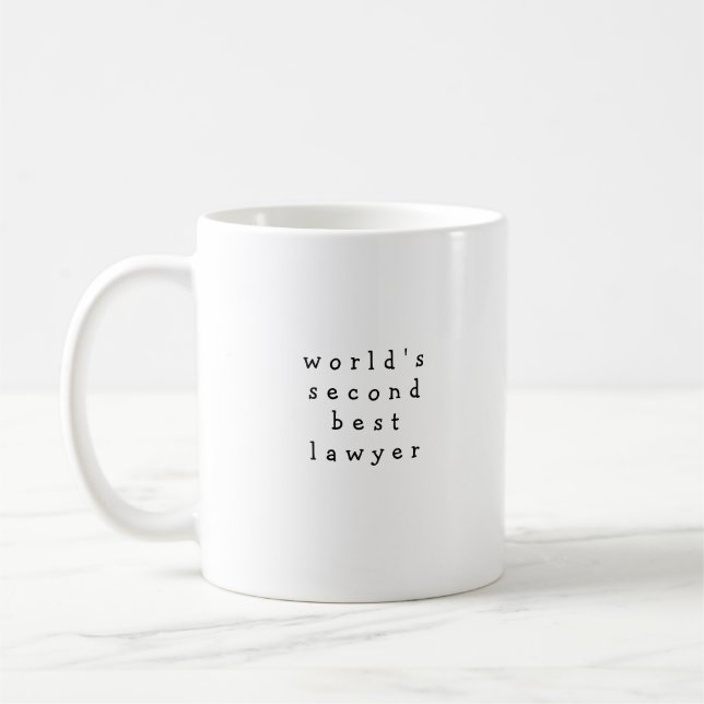 Taza De Café Segundo premio a mejor abogado del mundo (Izquierda)