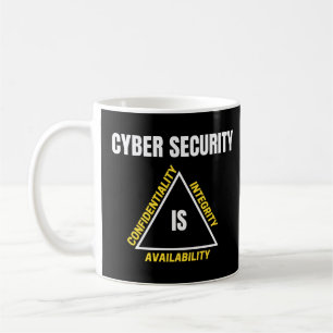 Taza De Café Seguridad Cibernética Y Ciencias De La Computación