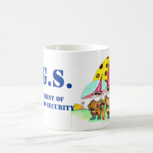 TAZA DE CAFÉ SEGURIDAD DE GNOMELAND