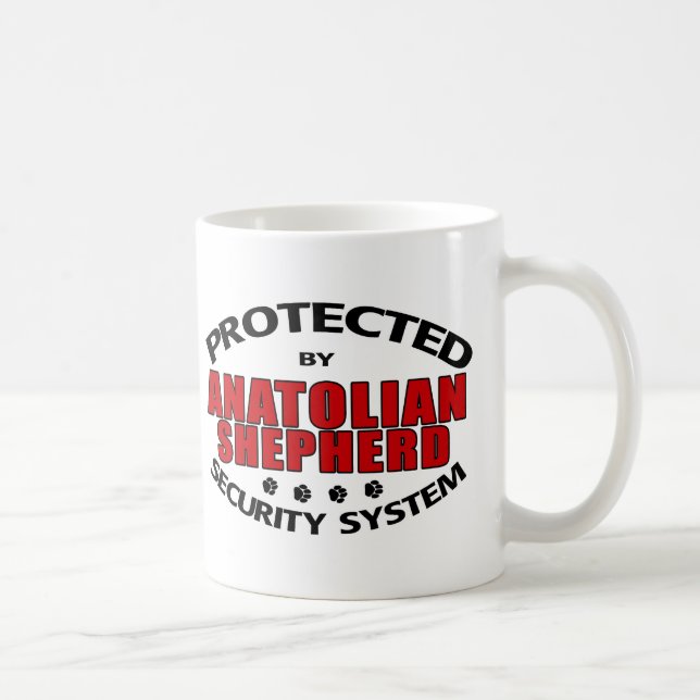 Taza De Café Seguridad de Pastor Anatoliano (Derecha)
