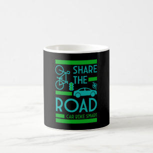 Taza De Café Seguridad vial en bicicleta
