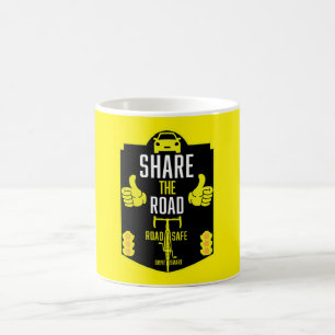 Taza De Café Seguridad Vial en Bicicleta