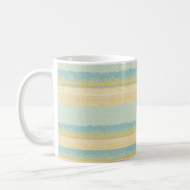 Taza De Café Seigaiha Wave Pattern Mug (Izquierda)