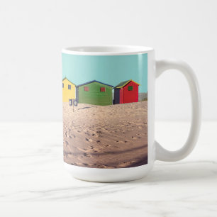 Taza De Café Seis chozas coloridas el Cape Town, Suráfrica d