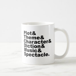 Taza De Café Seis elementos de Poetics y del drama de