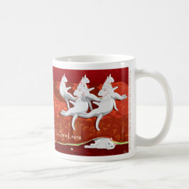 Taza De Café Seis gatos a-Laying... Día festivo
