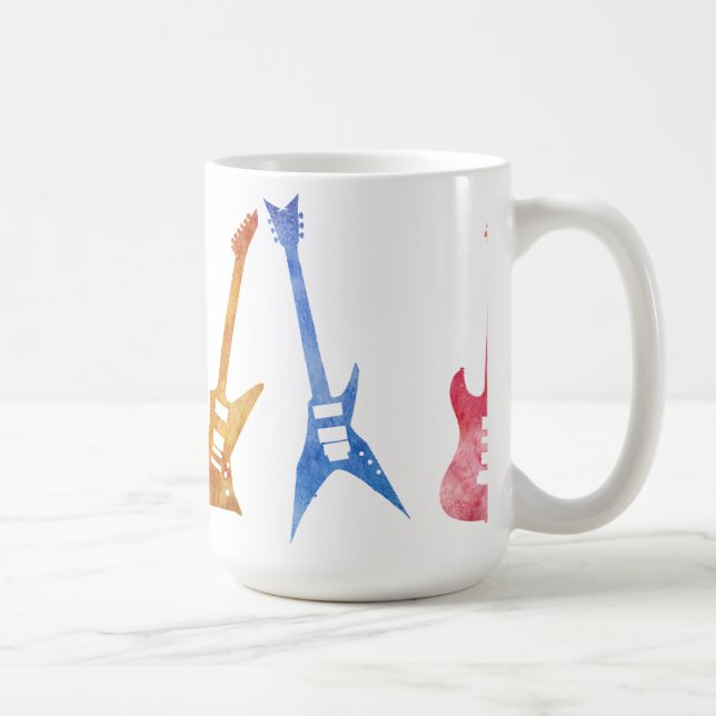 Taza De Café Seis guitarras positivamente eléctricas (Derecha)
