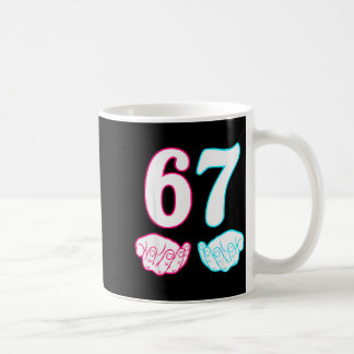 Taza De Café Seis Siete 67 6 7 Niños 67 N Chicos 6-7 Meme Manos