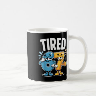 Taza De Café Seis Siete 67 Cansado Disfraz Divertido Número Caf