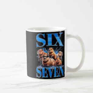 Taza De Café Seis Siete 67 Meme Divertido Capybara Contrabando 