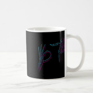 Taza De Café Seis Siete 6 7 Meme 67 Mano de Esqueleto Traje de
