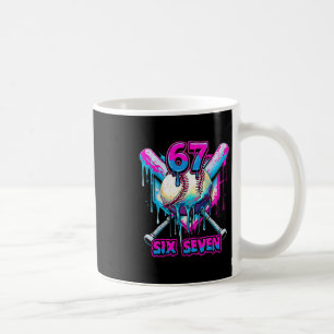 Taza De Café Seis Siete Helado Goteo Gen Alpha Jerga 6 7 Tenden