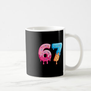 Taza De Café Seis Siete Helado Goteo Meme Genial 67 Número Dive