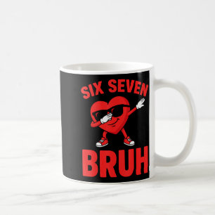 Taza De Café Seis siete hermano haciendo dabbing corazón de San