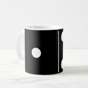 Taza De Café Seis un negro Domino Mug