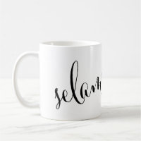 selamat pagi Buenos días Mug indonesia