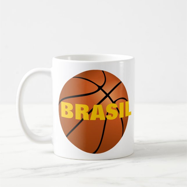 Taza De Café Selección de baloncesto de Brasil "de mano izquier (Izquierda)