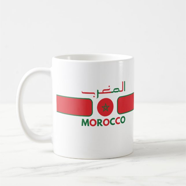 Taza De Café Selección De Fútbol De Marruecos (Izquierda)