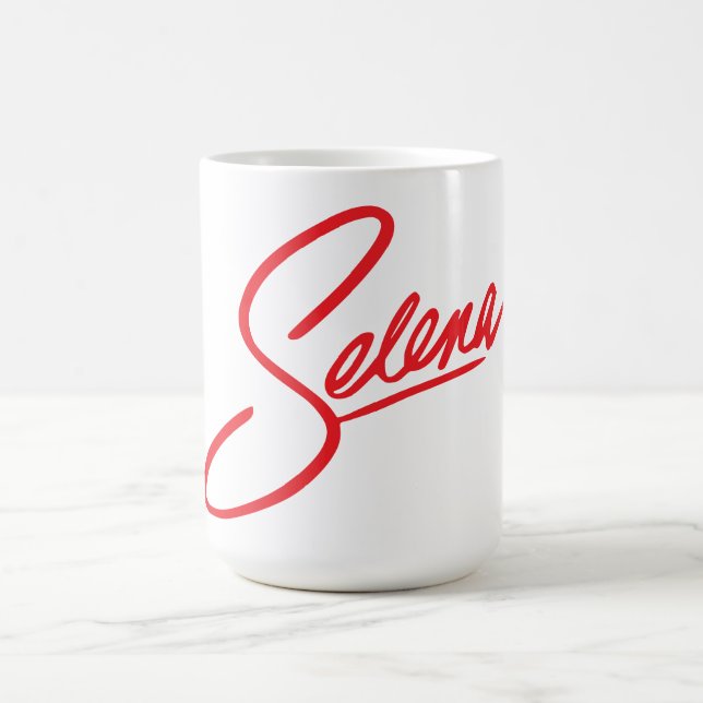 Taza De Café Selena Text Mug (Centro)