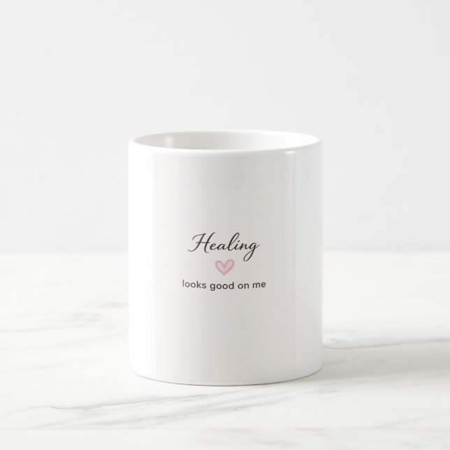 Taza De Café Self Love Quote Healing Looks Good On Me Minimal D (Centro)