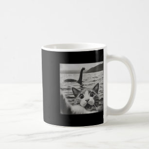 Taza De Café Selfie De Gato Con Gatos Funny Monster De Loch Nes