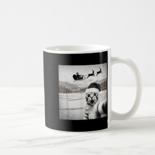 Taza De Café Selfie de gato con Santa para hombres mujeres niño