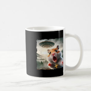 Taza De Café Selfie Divertida de Hámster con Viaje Alien Meme M
