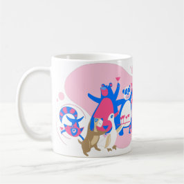 Taza De Café selfie kawaii, fiesta animal, divertido