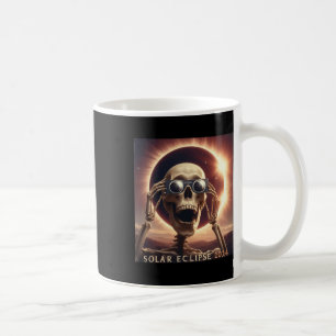 Taza De Café Selfie Skeleton Kids Eclipse solar de los hombres