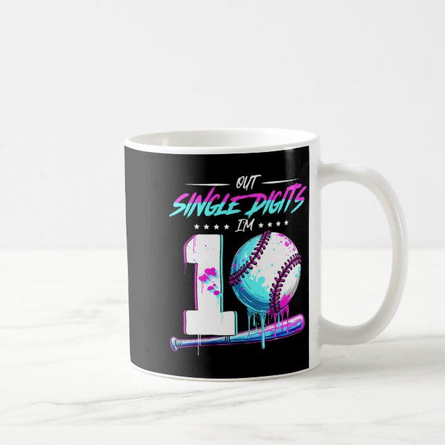 Taza De Café Sell 10 Years Old Birthday Double Digits 10 Birthd (Derecha)