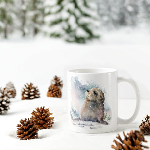 Taza De Café Sello acuático de vibraciones de invierno