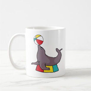 Taza De Café Sello de actuación de circo