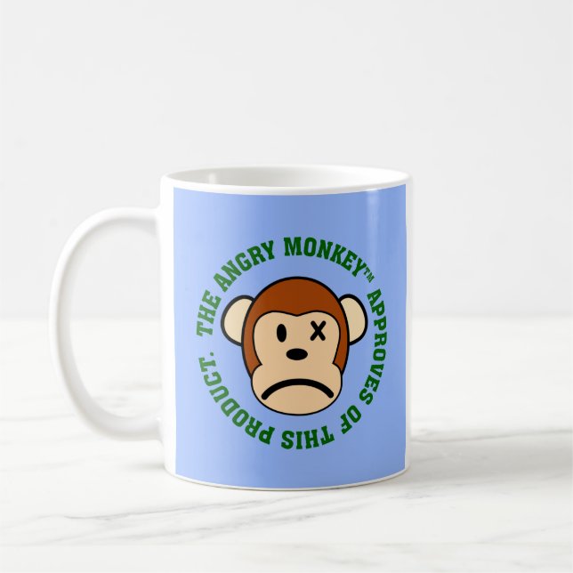 Taza De Café Sello de aprobación: Producto aprobado por Angry M (Izquierda)