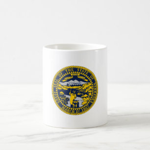 Taza De Café Sello de bandera de Nebraska
