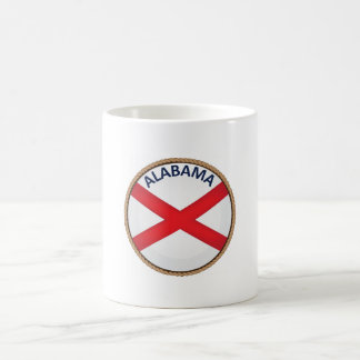 Taza De Café Sello de bandera del estado de Alabama