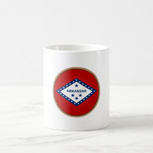 Taza De Café Sello de Bandera del Estado de Arkansas