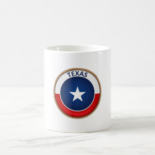 Taza De Café Sello de Bandera del Estado de Texas