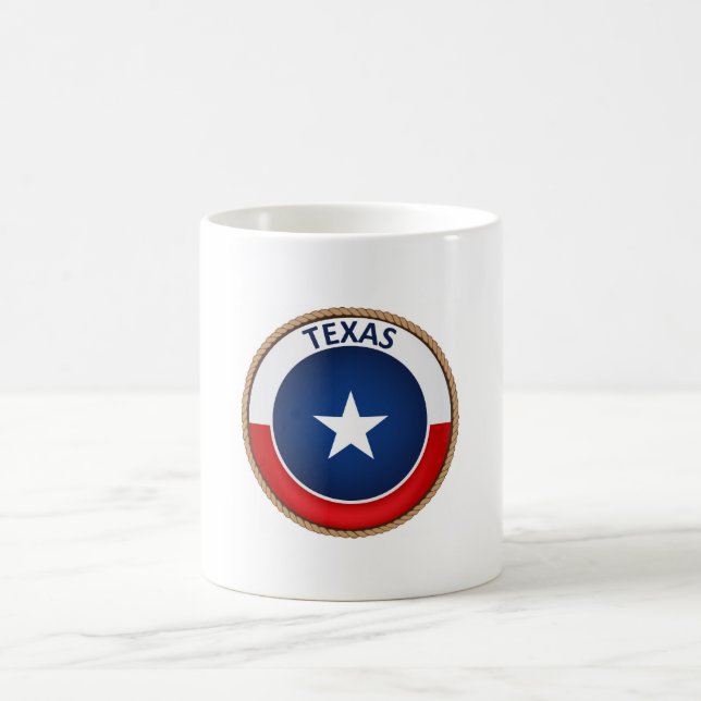 Taza De Café Sello de Bandera del Estado de Texas (Centro)