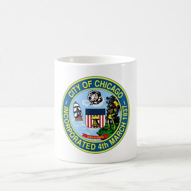 Taza De Café Sello de Chicago (Centro)