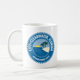 Taza De Café Sello de Clearwater, Florida Coffee Mug