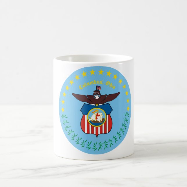 Taza De Café Sello de Colón, Ohio (Centro)