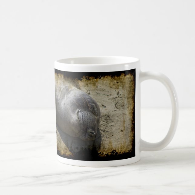 Taza De Café Sello de elefante sonriente (Derecha)