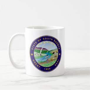 Taza De Café Sello de Estado de Dakota del Sur
