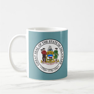 Taza De Café Sello de Estado de Delaware