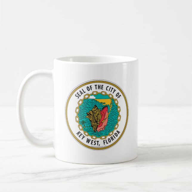 Taza De Café Sello de Key West, Florida (Izquierda)