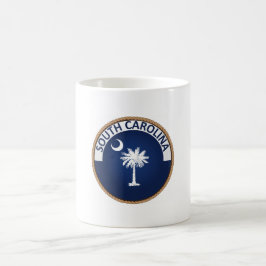 Taza De Café Sello de la bandera de Carolina del Sur