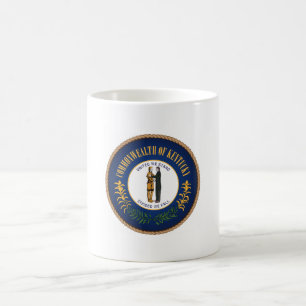Taza De Café Sello de la bandera de Kentucky